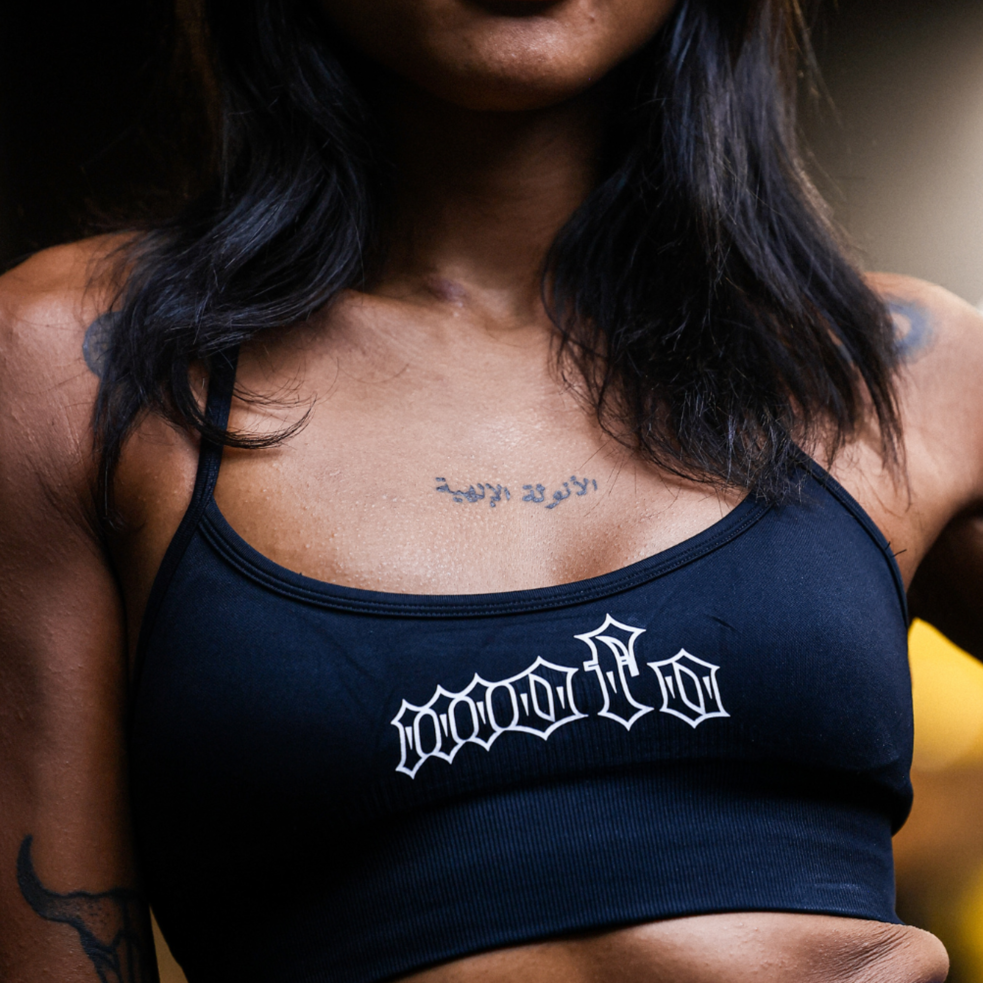 Women's "Black Top" sports bra