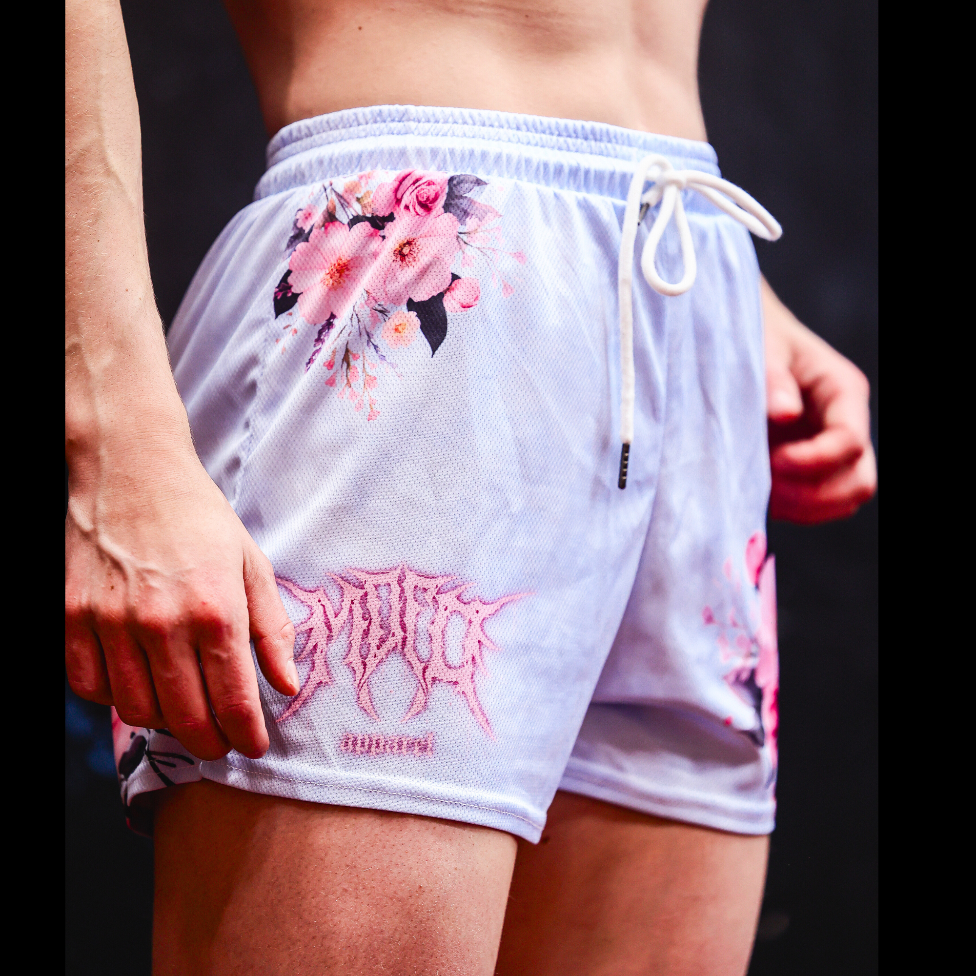 Women's mesh shorts "Pastel drift"