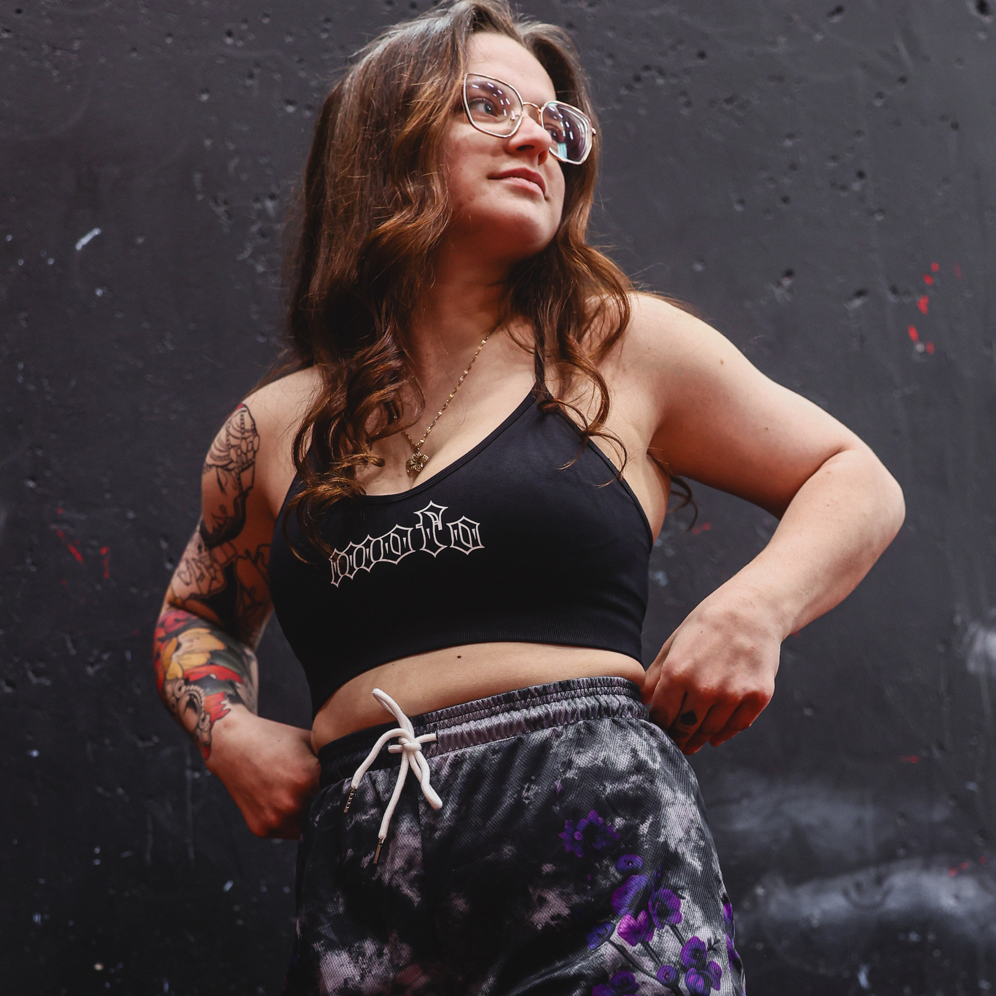 Women's "Black Top" sports bra