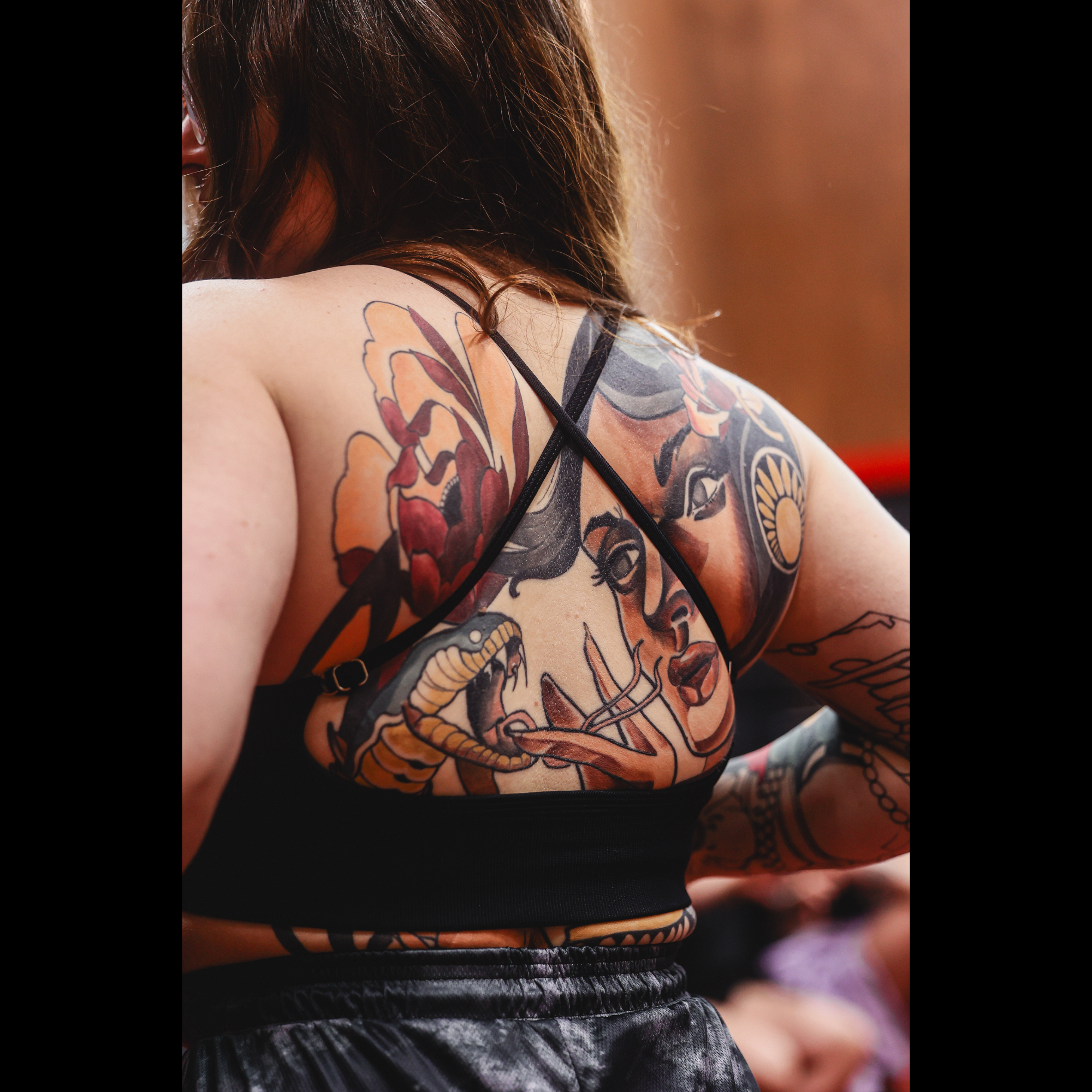 Women's "Black Top" sports bra