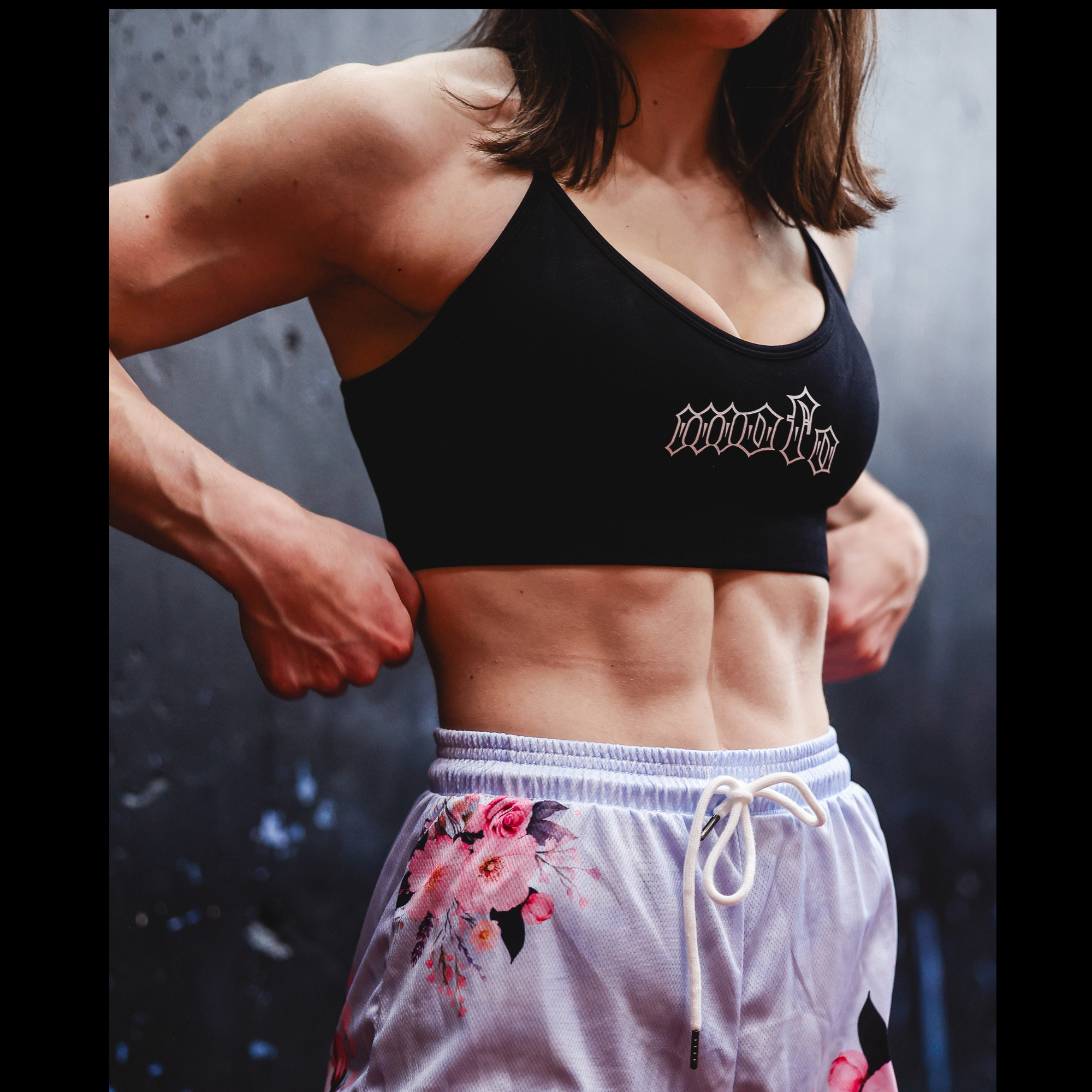 Women's "Black Top" sports bra