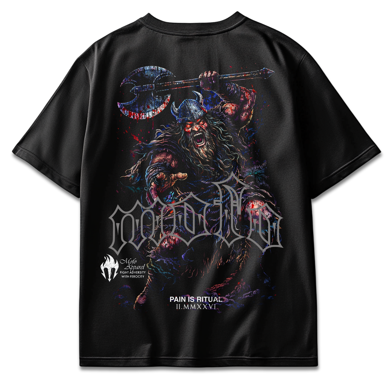 "Pain is Ritual" Berzerker Oversized tee