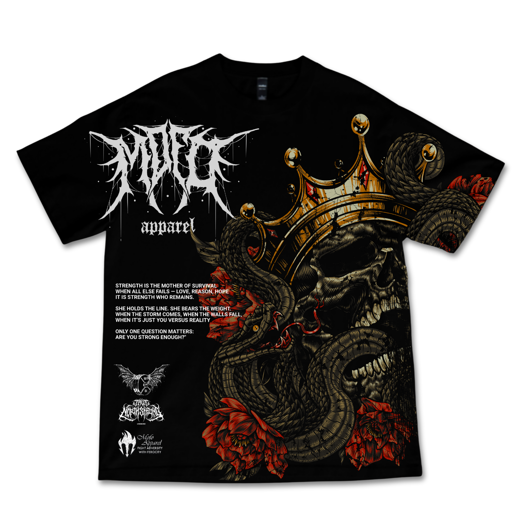 "STRENGTH IS KING" Oversized tee