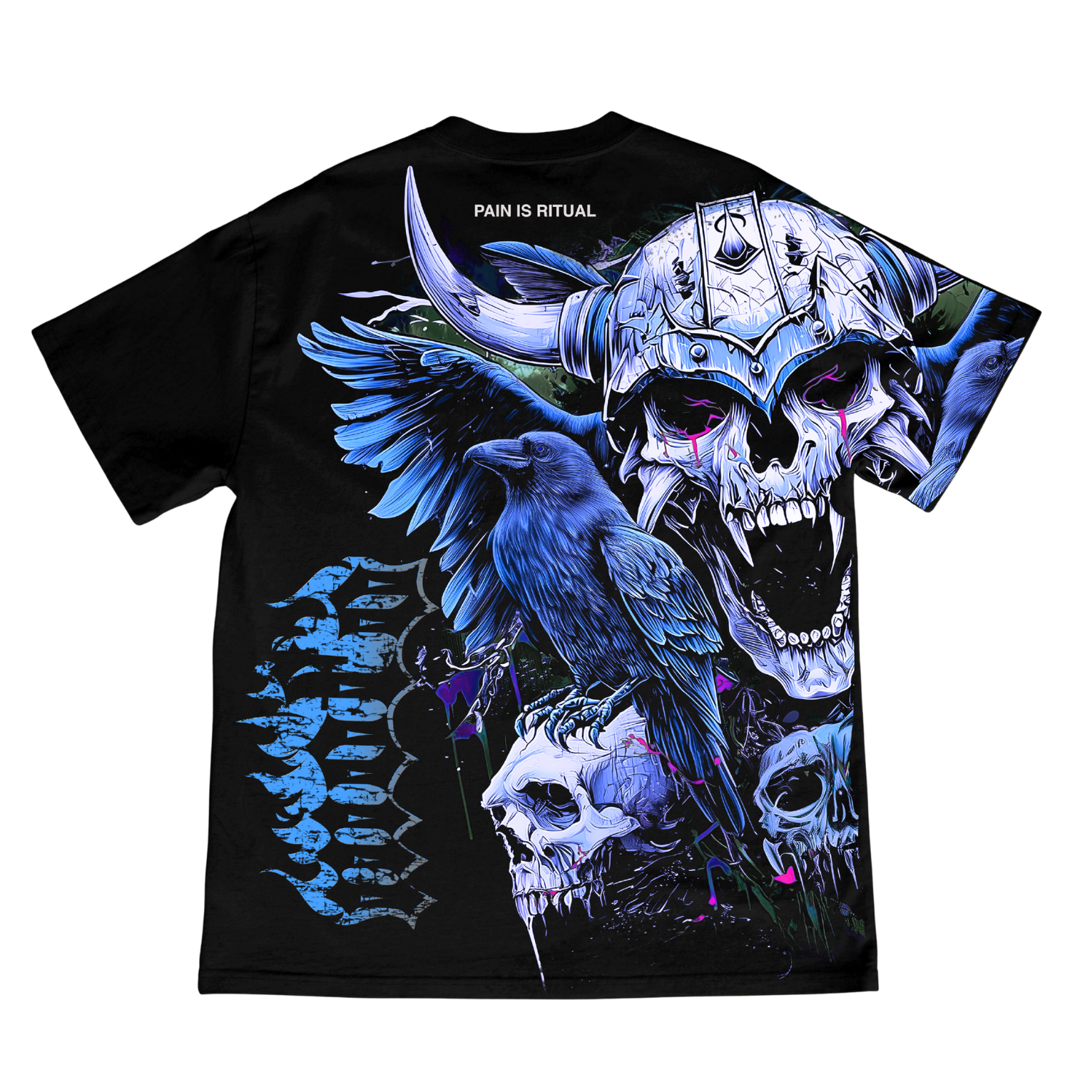 T-shirt oversize « La douleur est un rituel »