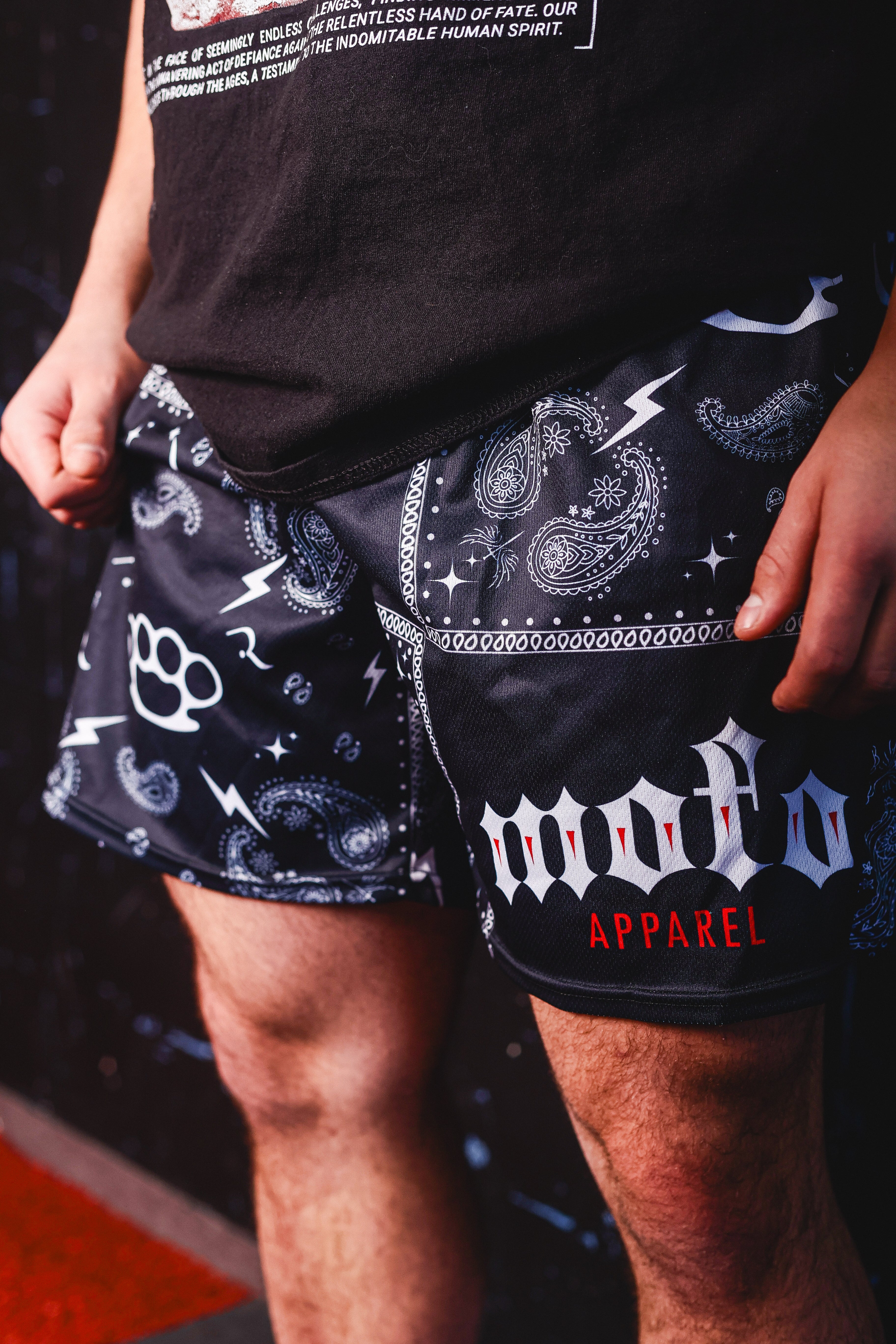 Black & white - Men's mesh short (dropship)