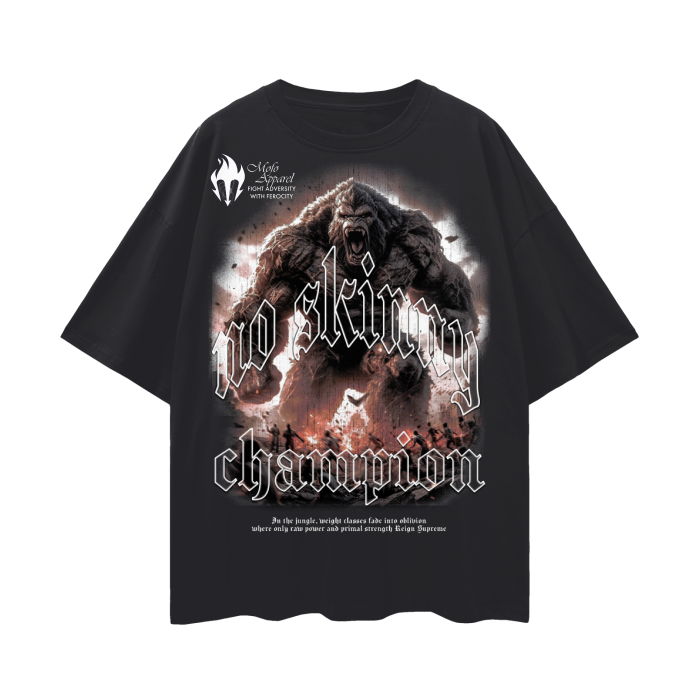 "No Skinny Champion" Oversized Tee