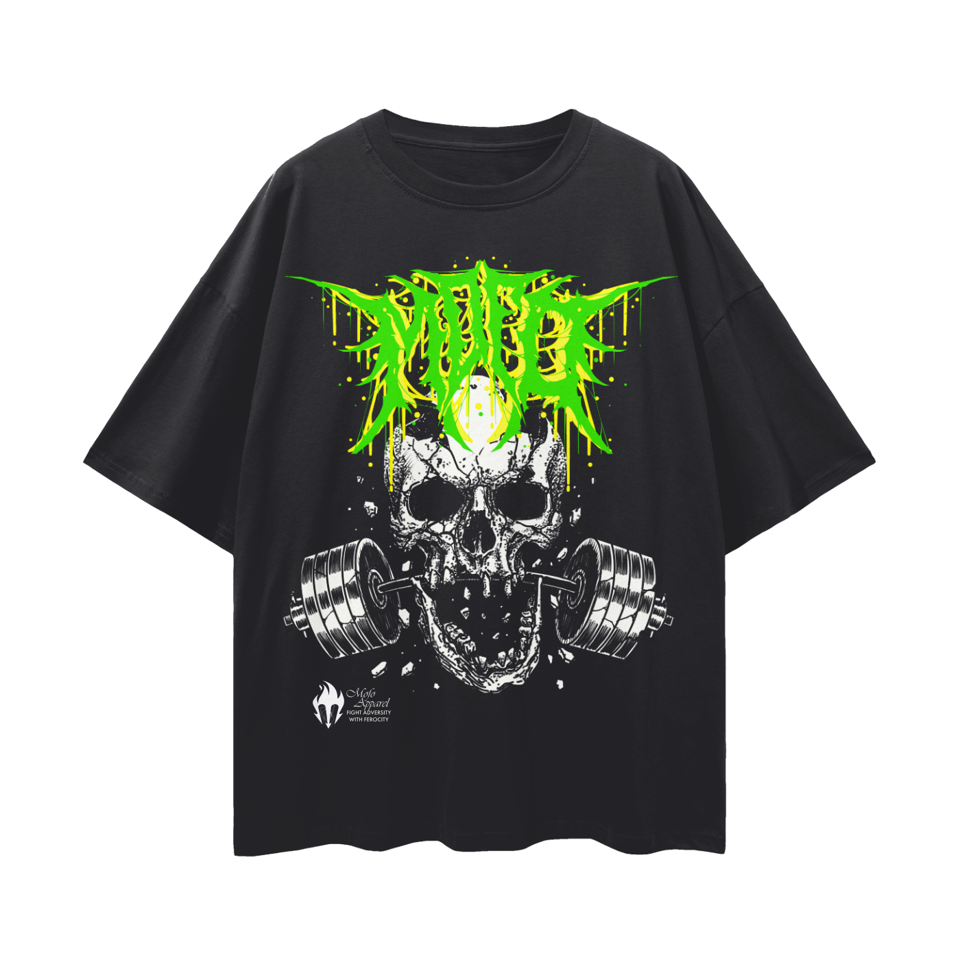 "Gravity Kill" Black Oversized Tee