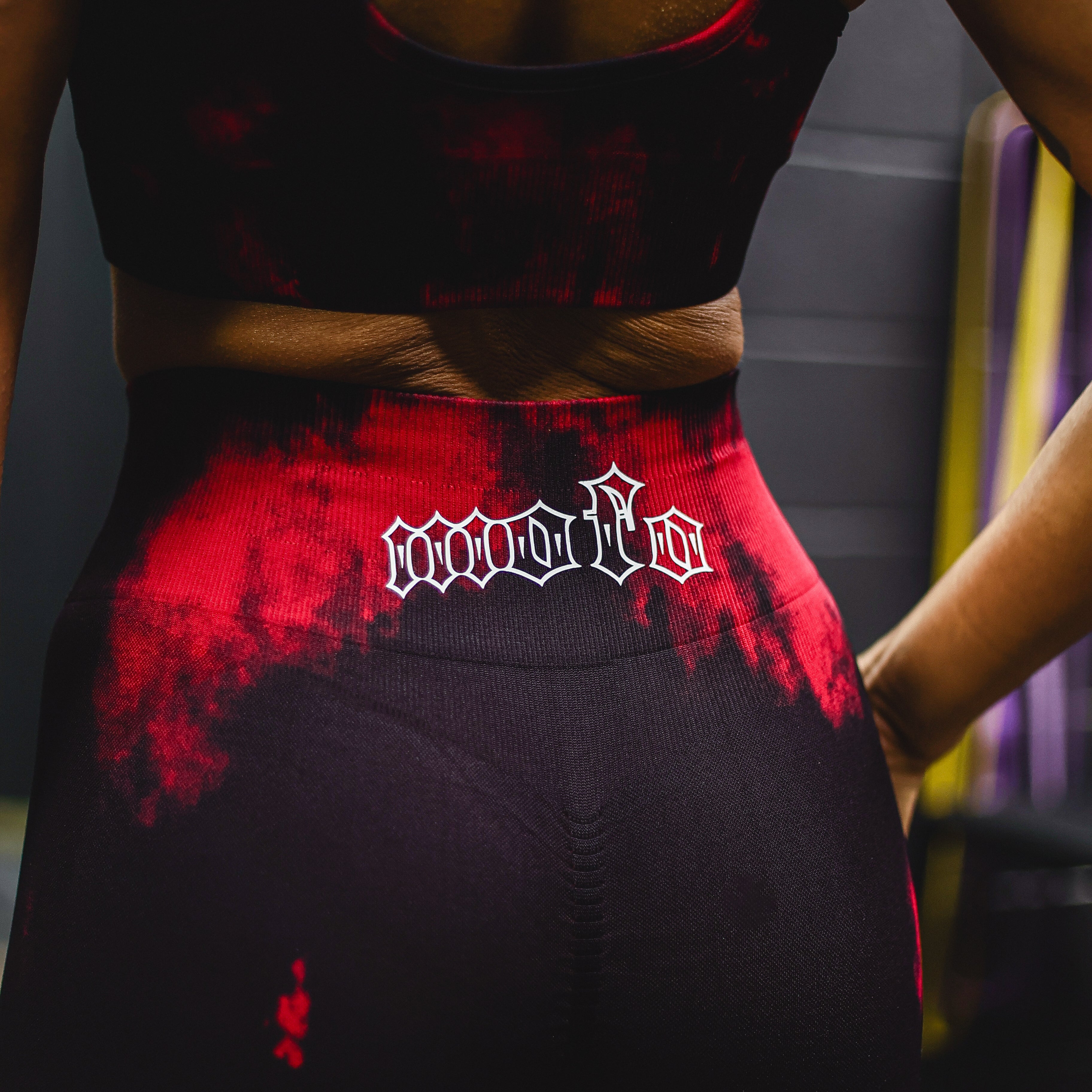 "Red Velvet" Sports Bra & short set