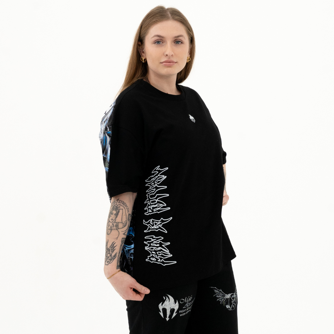 T-shirt oversize « La douleur est un rituel » 