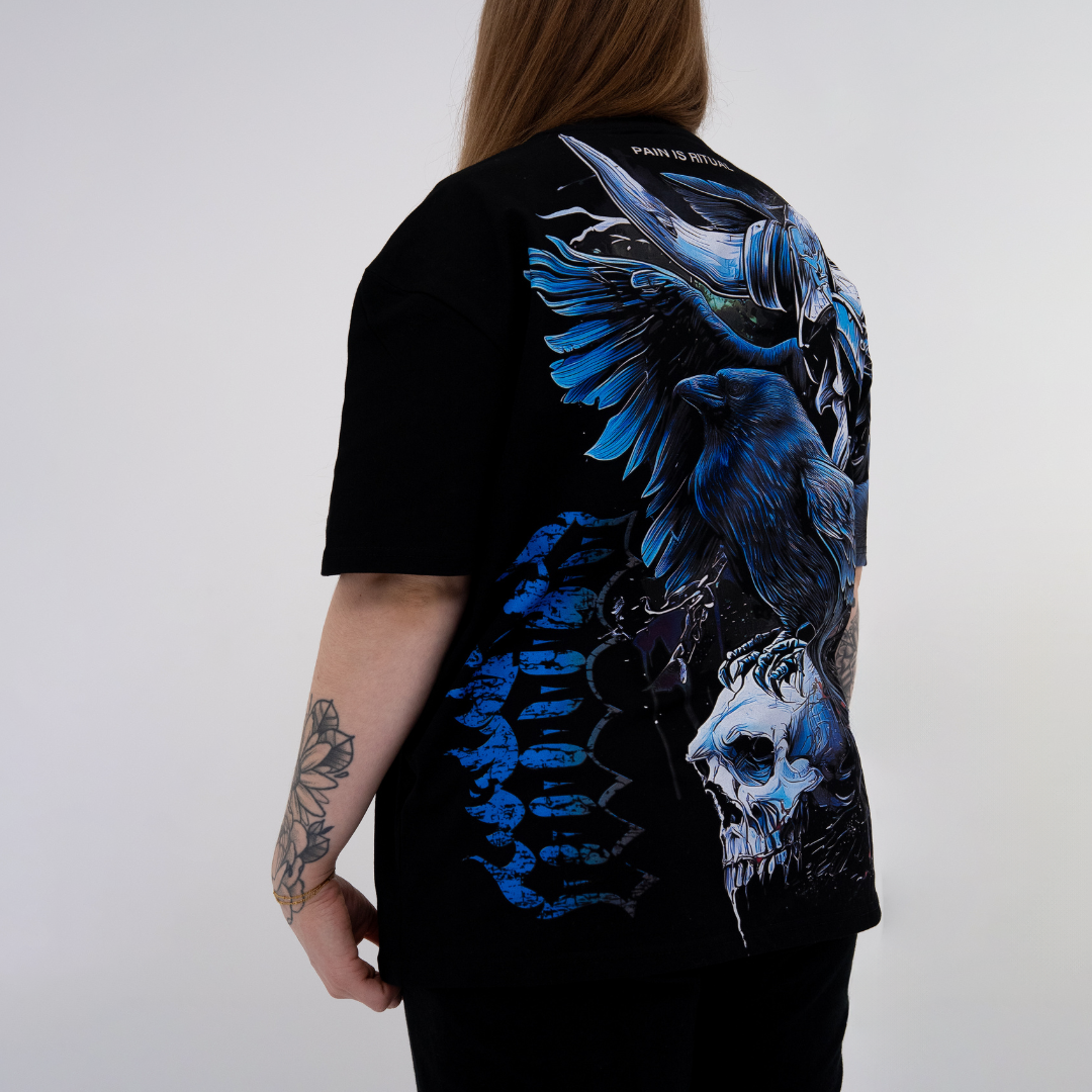 T-shirt oversize « La douleur est un rituel » 