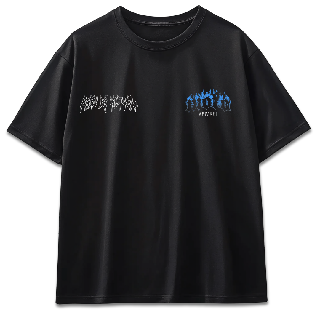 T-shirt oversize « La douleur est un rituel » 