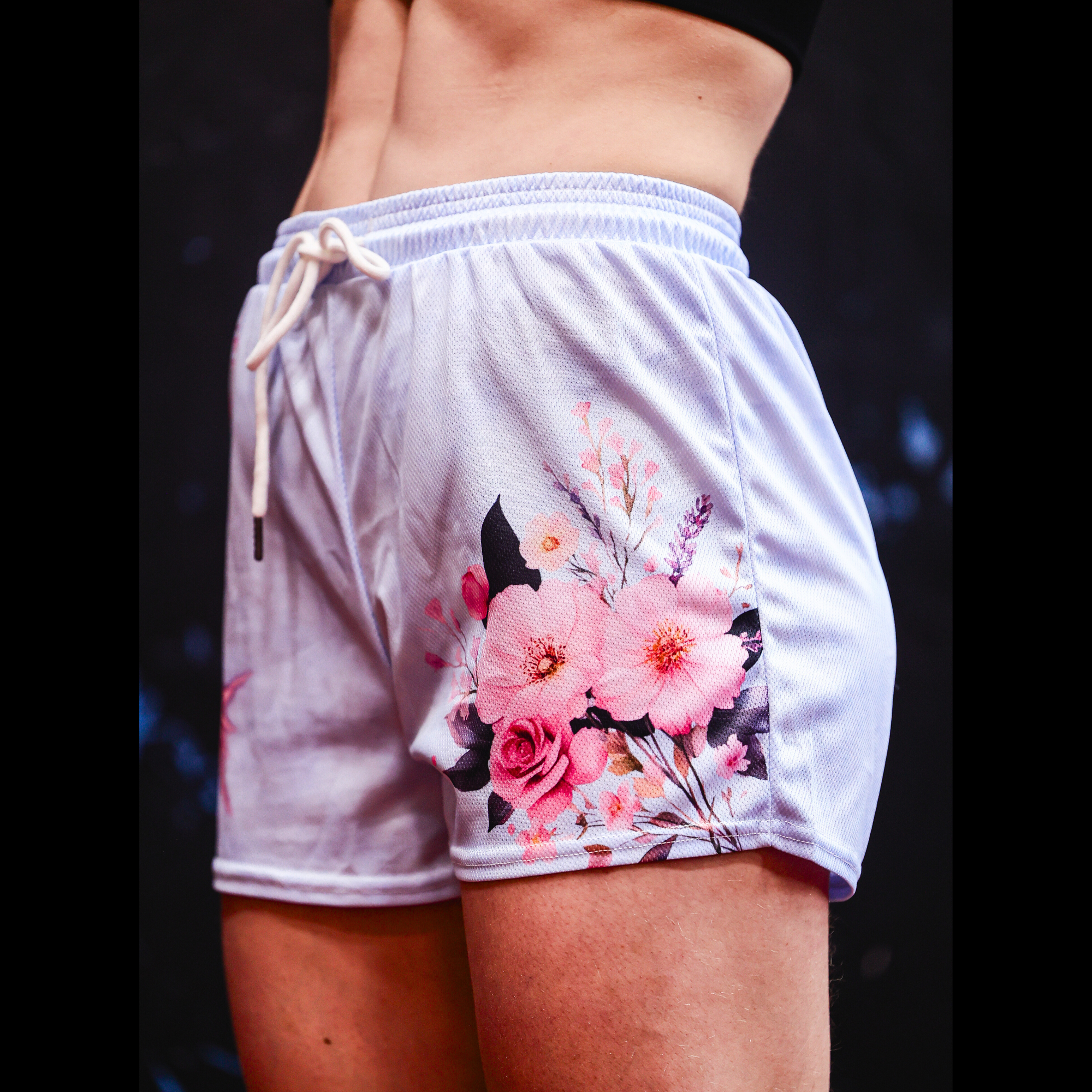 Women's mesh shorts "Pastel drift"