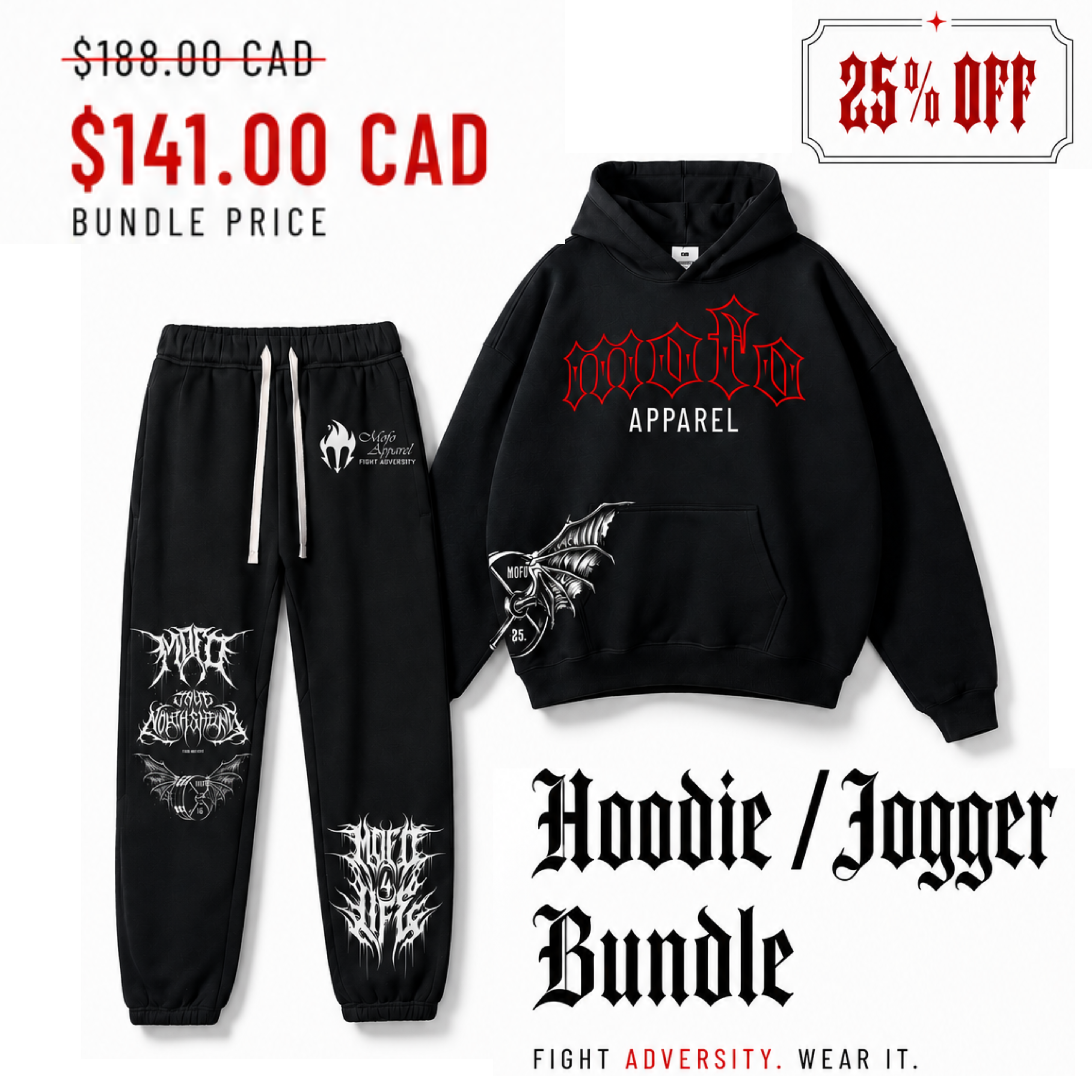 The Heavy Fkn Set (hoodie + jogger) 25% OFF