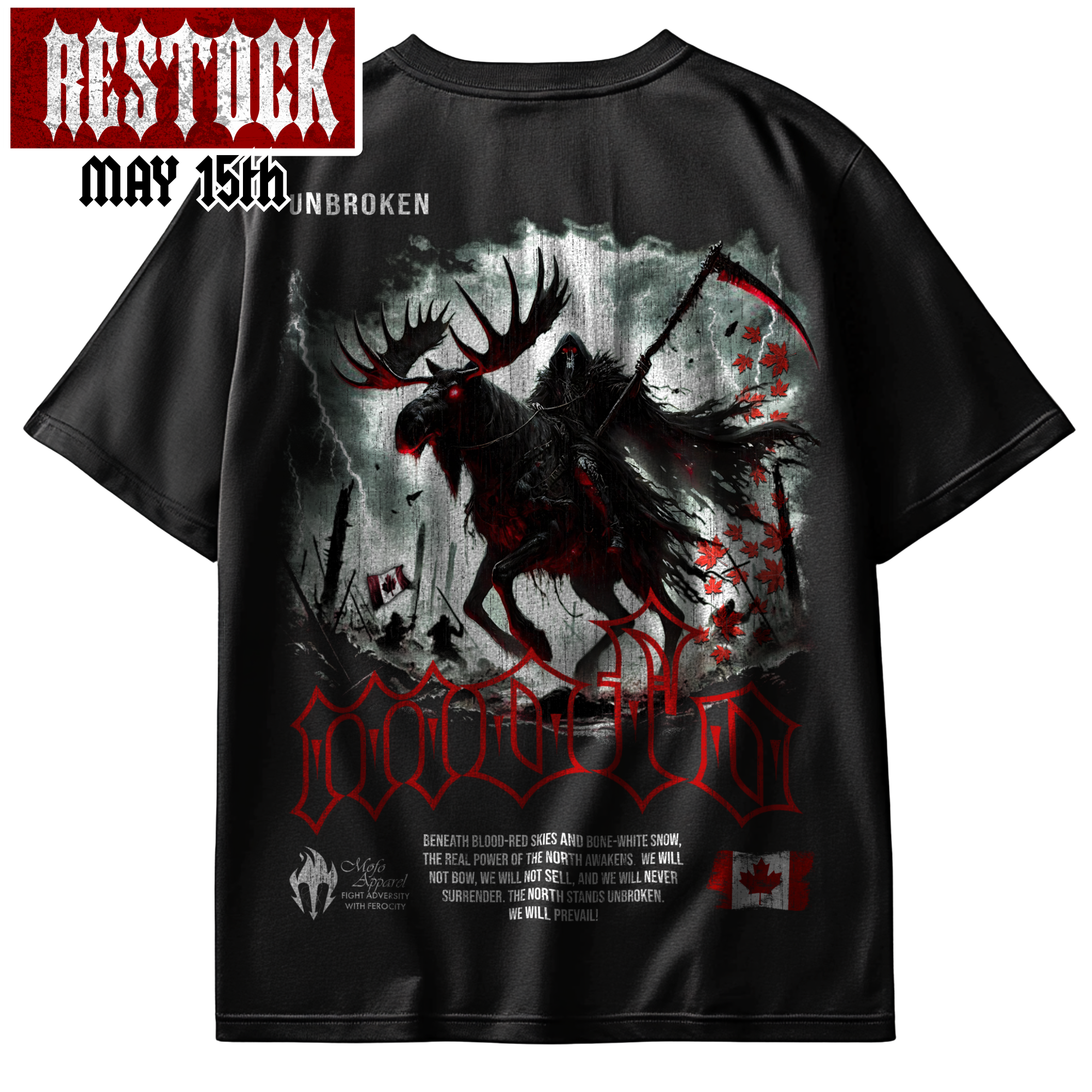 "CANADIAN REAPER🍁" Oversized tee