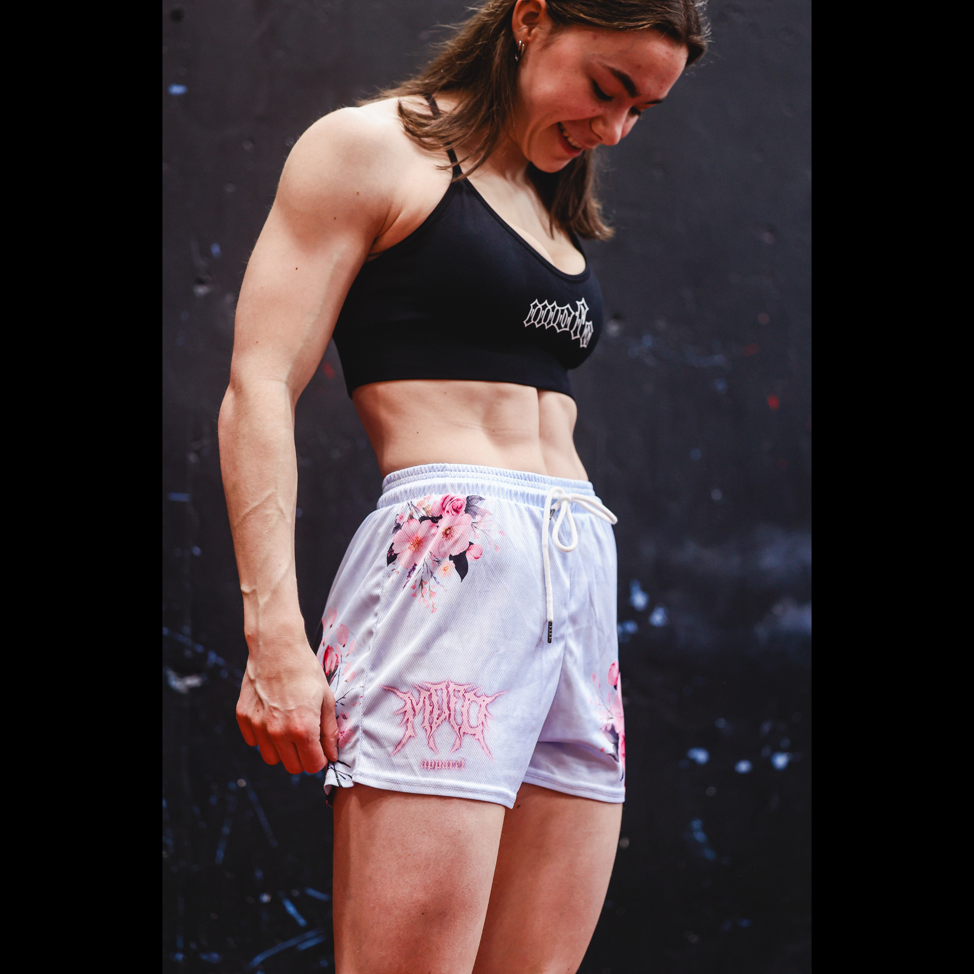 Women's mesh shorts "Pastel drift"