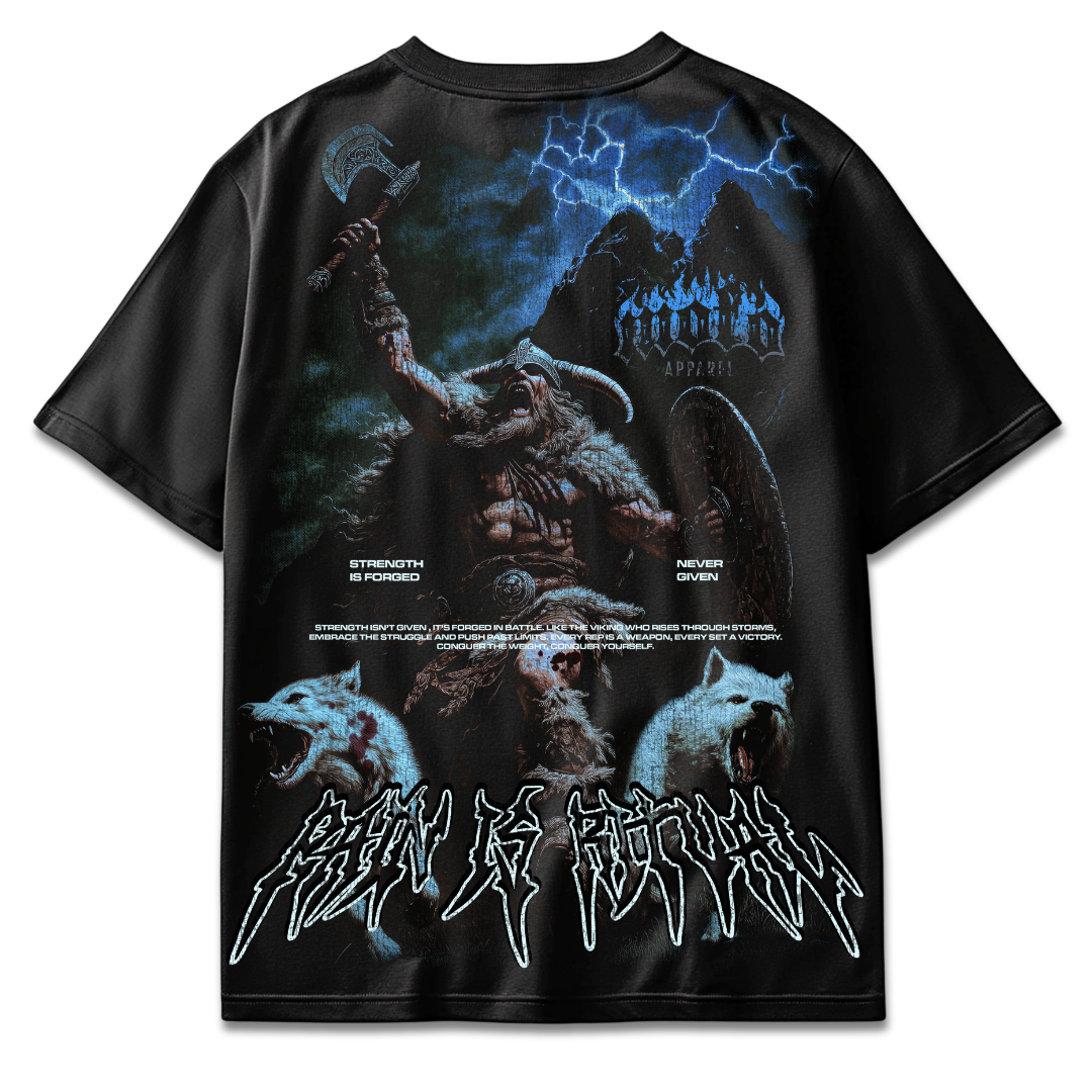 T-shirt oversize « La douleur est un rituel » 