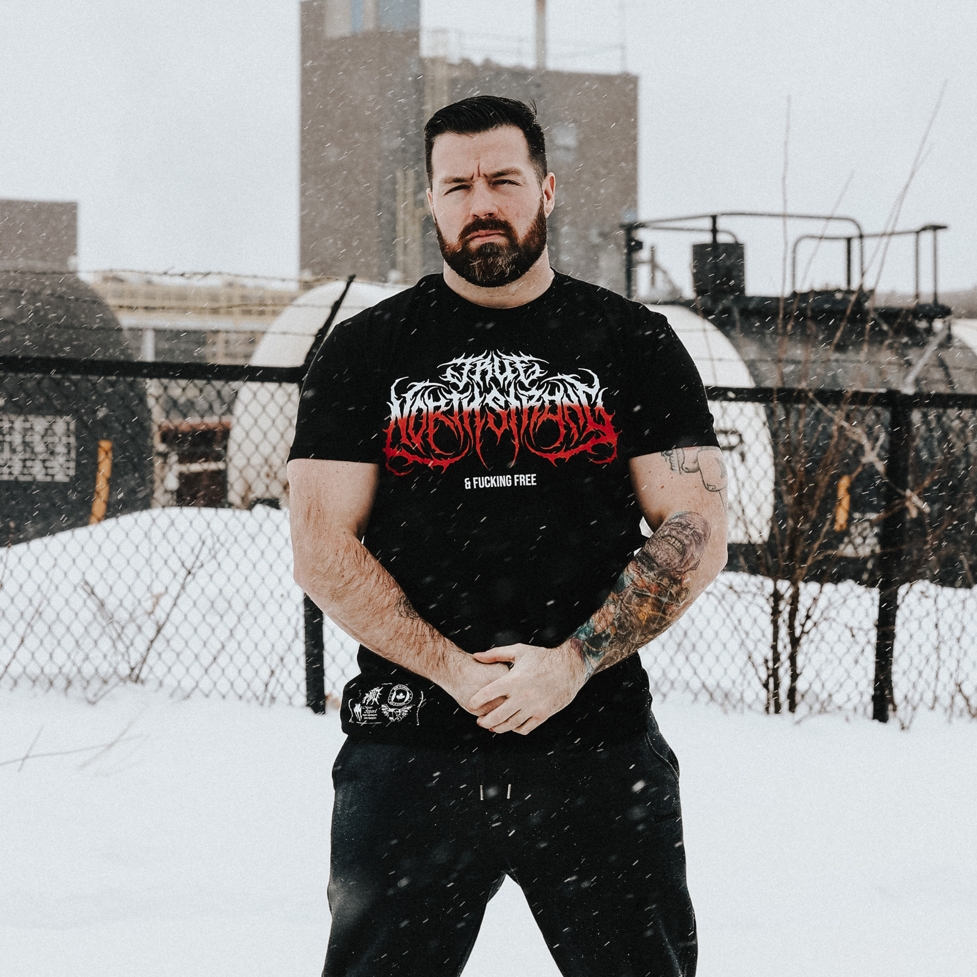 "TRUE NORTH STRONG AND FUCKING FREE🍁" Fit tee