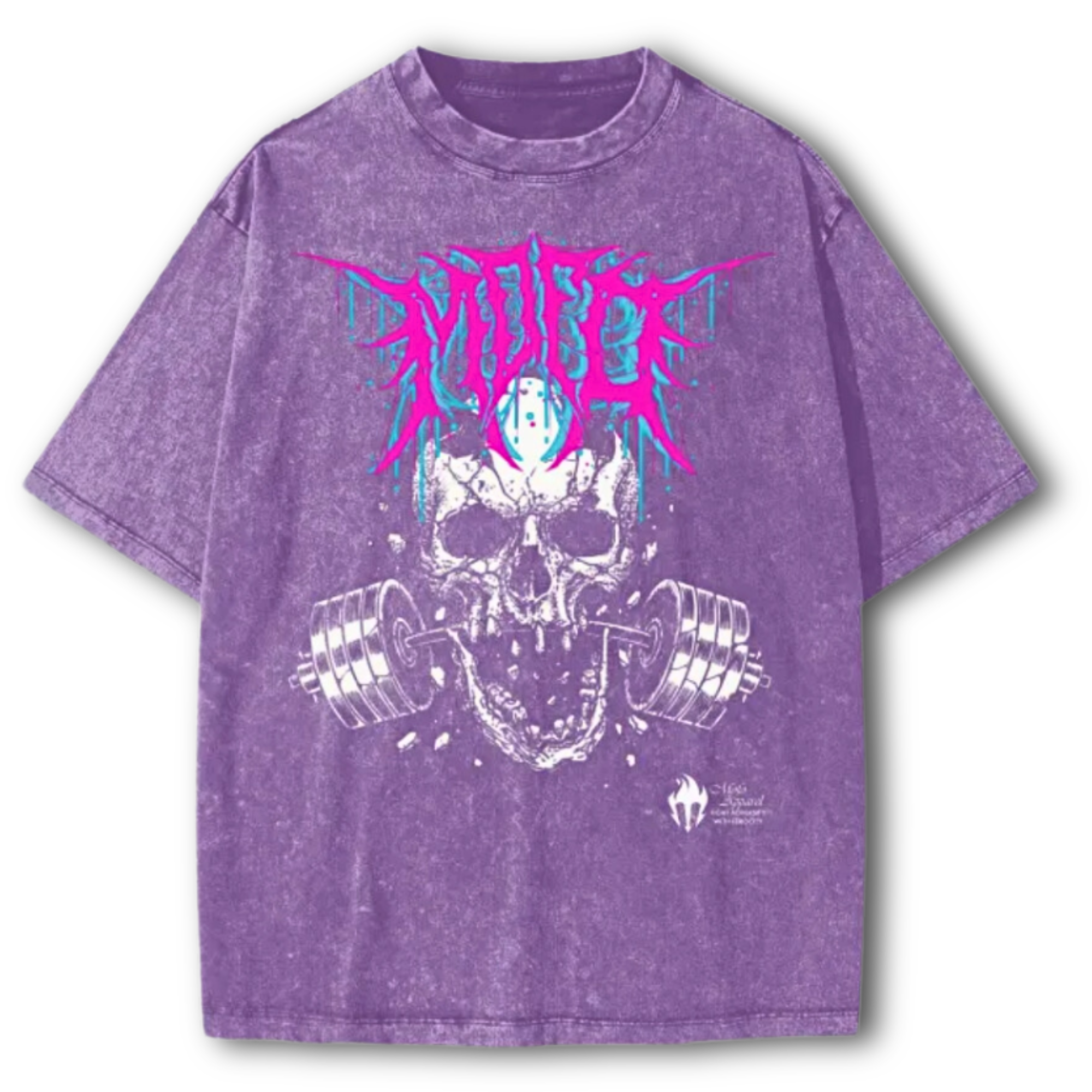 "Gravity Kills" Demonic Purple Oversized tee