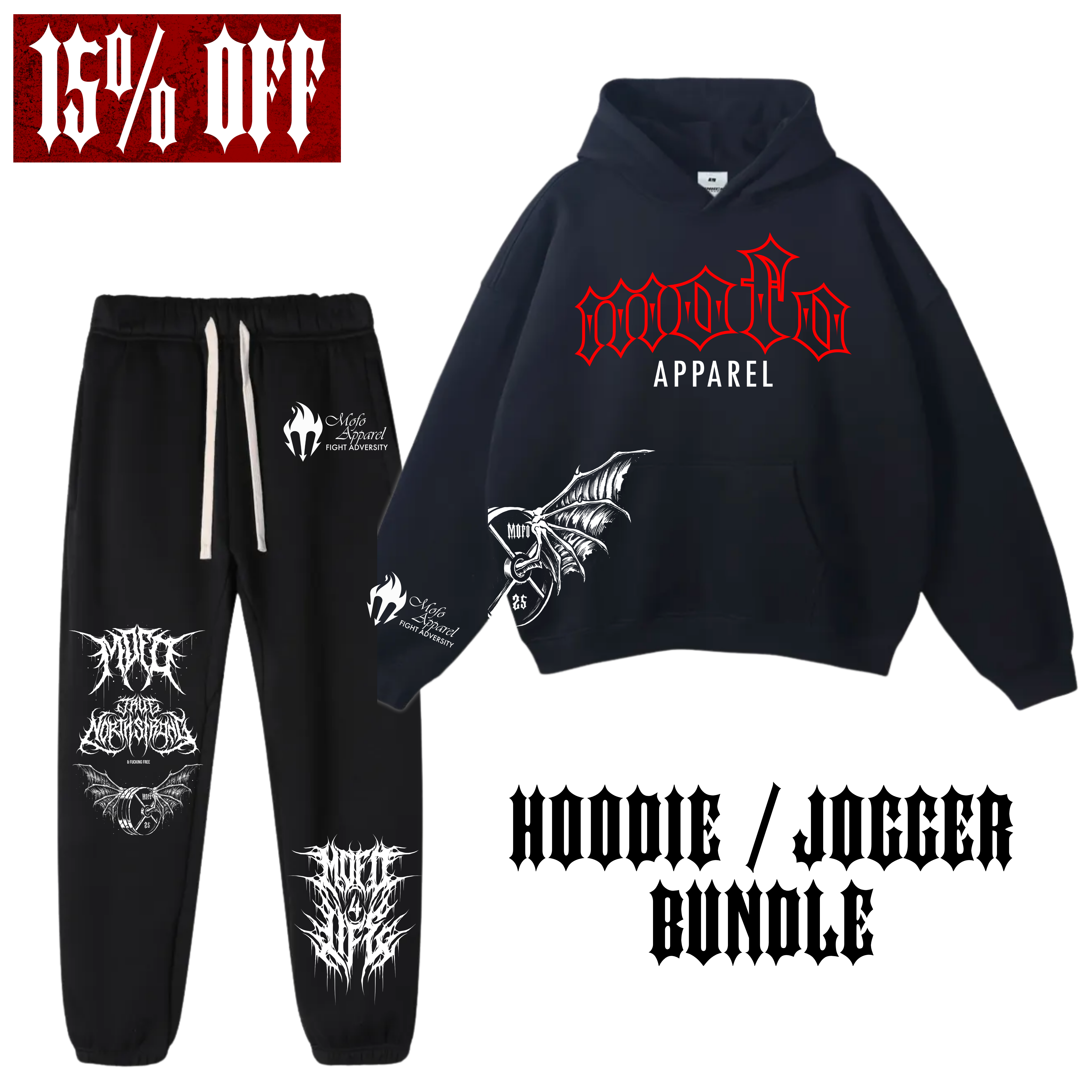The Heavy Fkn Set (hoodie + jogger)