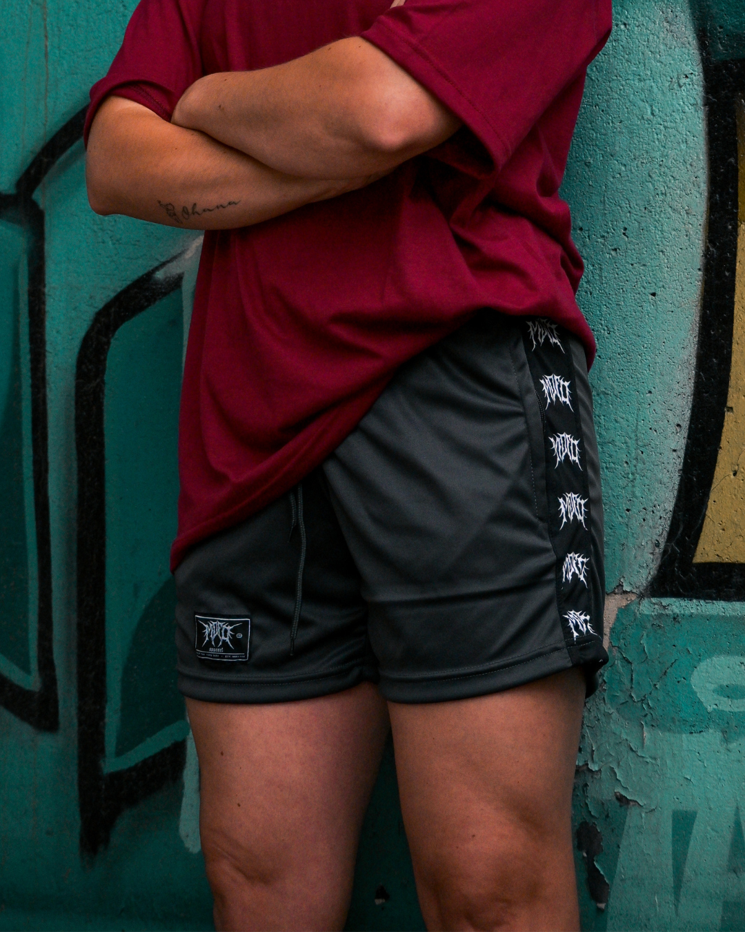 MOFO Stripe Short — Charcoal